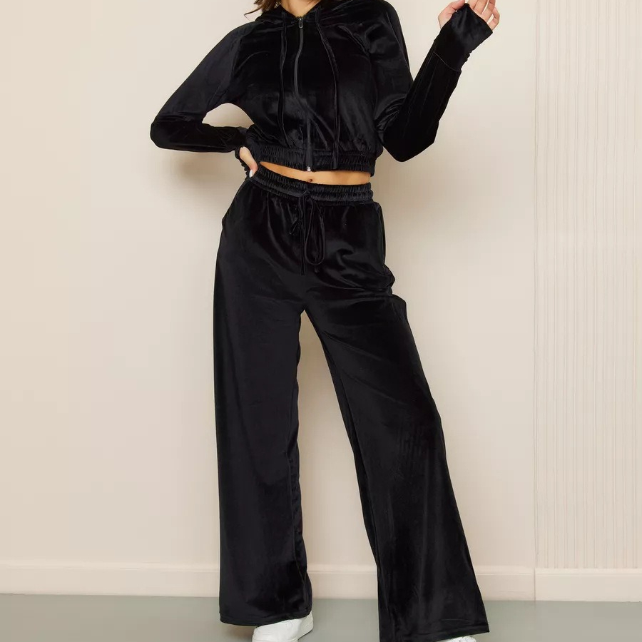 Short Linen Drawstring - 투피스 여성 팬츠 세트 솔리드 매칭