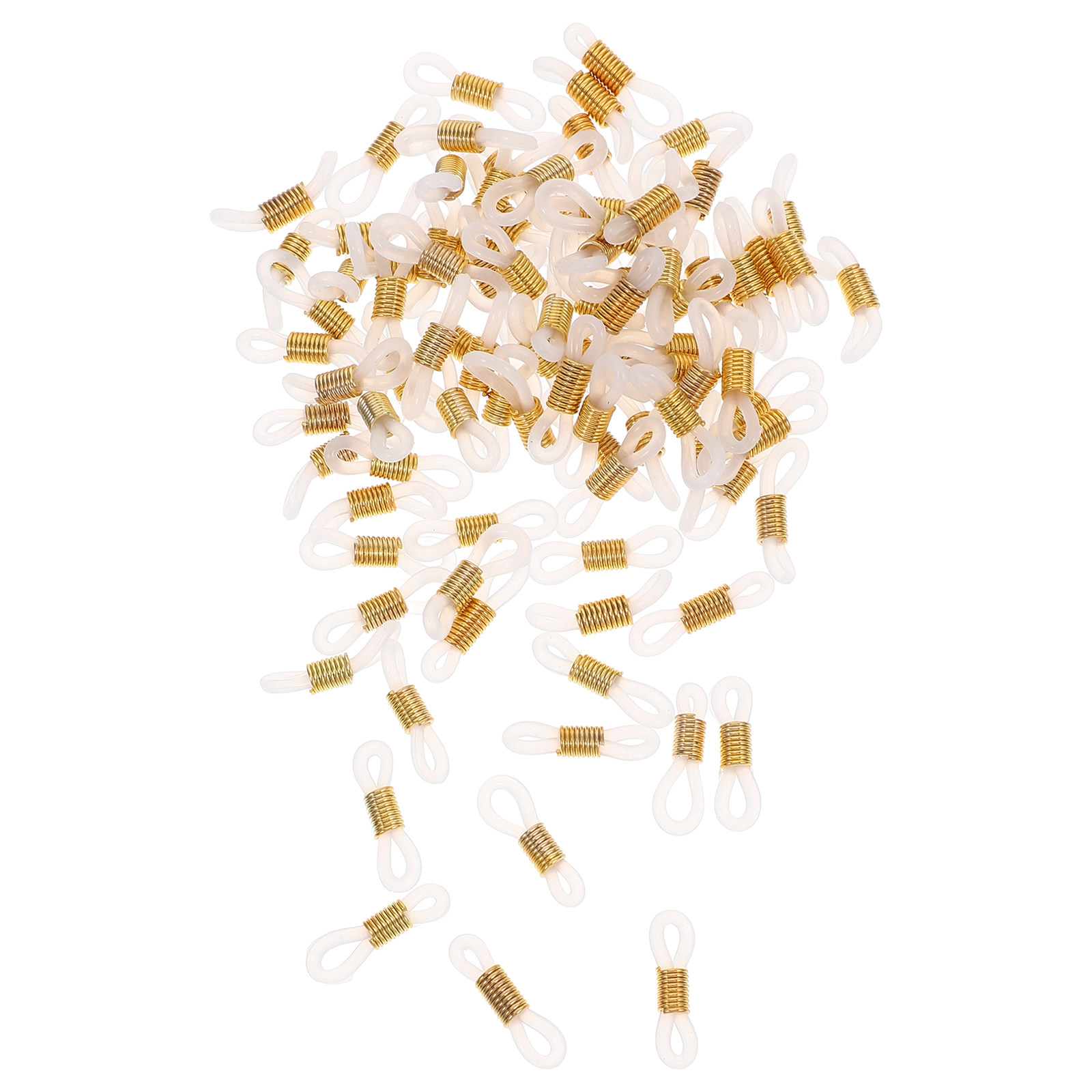 Sunglass Retainer Cord - 100개 실리콘 아이언 안경 체인 엔드