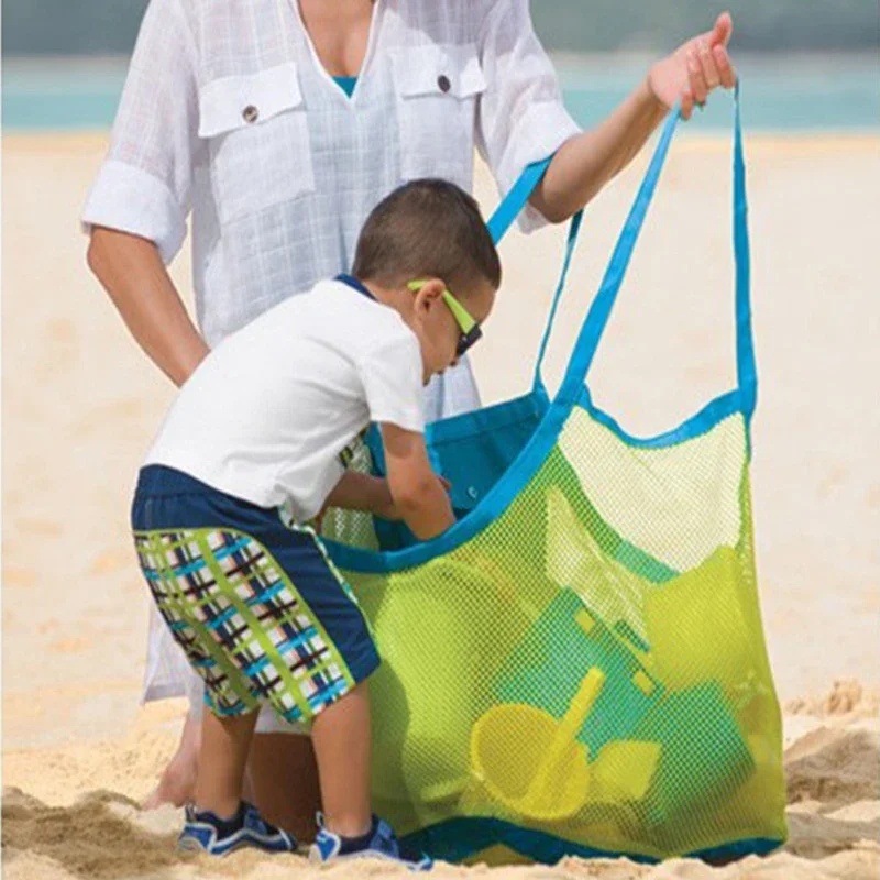 어린이 휴대용 메쉬 가방, 아동 목욕 장난감 보관 가방 - Beach Towel Large 리뷰 및 가격