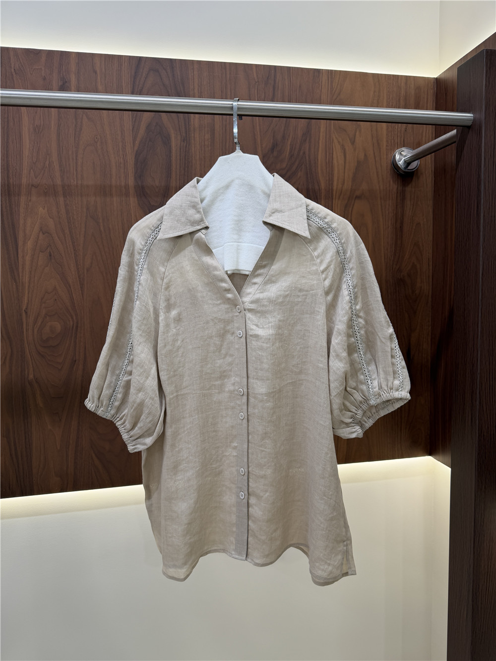 여성용 라펠 반팔 셔츠와 드로스트링 와이드 팬츠 캐주얼 - Short Linen Drawstring 리뷰 및 가격