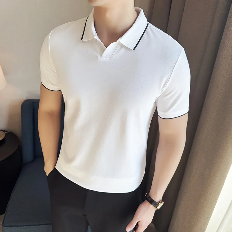 남성 폴로셔츠 여름 라이트 얇은 브리티시 스타일 솔리드 - Polo Shirt Pique 리뷰 및 가격