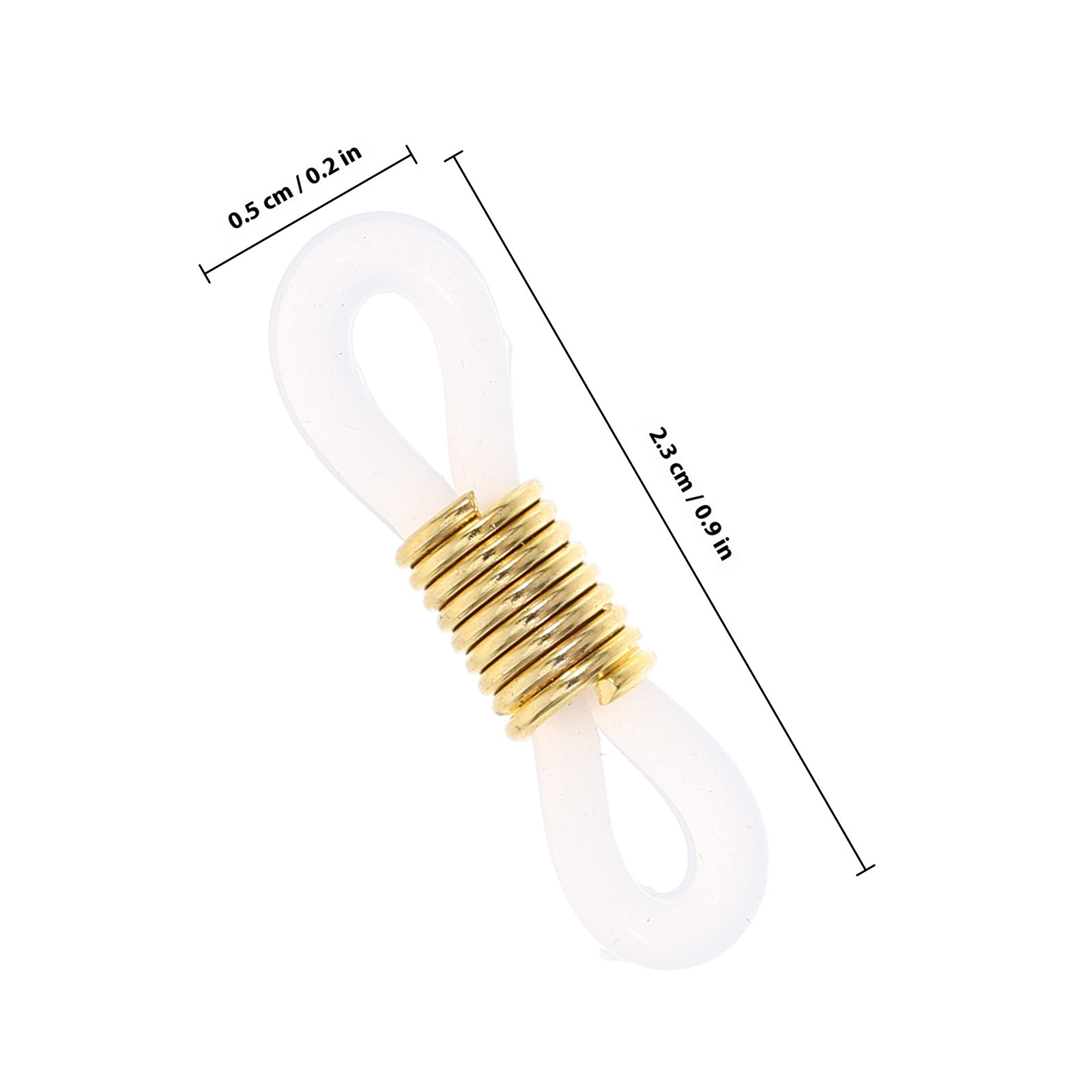100개 실리콘 아이언 안경 체인 엔드 미끄럼 방지 커 - Sunglass Retainer Cord 리뷰 및 가격
