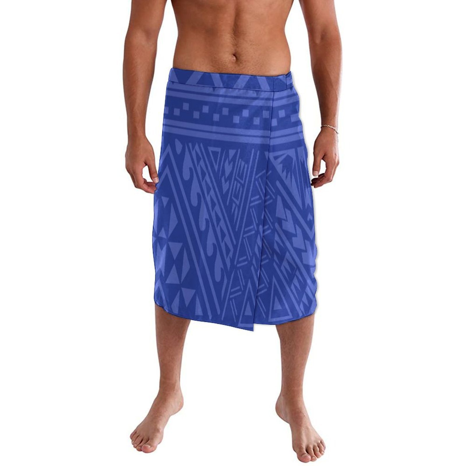 하와이 아일랜드 맞춤형 남성용 소프트 블루 미드리프 스 - Sarong Men Wrap 리뷰 및 가격